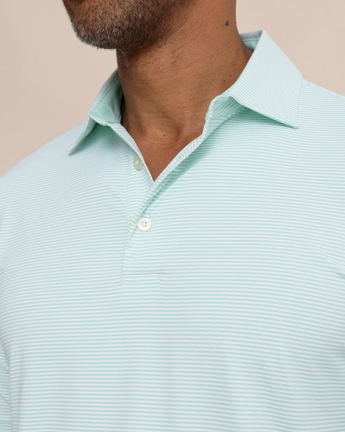 brrr°®-eeze Meadowbrook Stripe Polo - Garden Grove