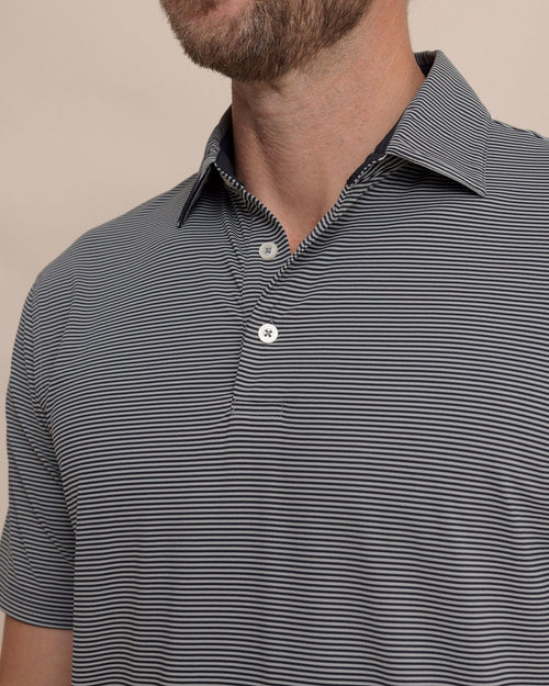 brrr°®-eeze Meadowbrook Stripe Polo - Steel